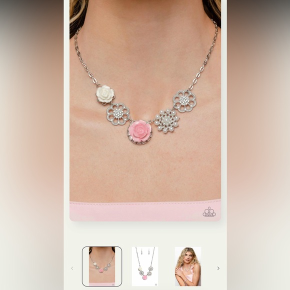 ⚪️🌸⚪️ “TEA PARTY FAVORS” PINK NECKLACE WITH FREE EARRINGS ~ PAPARAZZI❗️⚪️🌸⚪️ - Picture 6 of 7